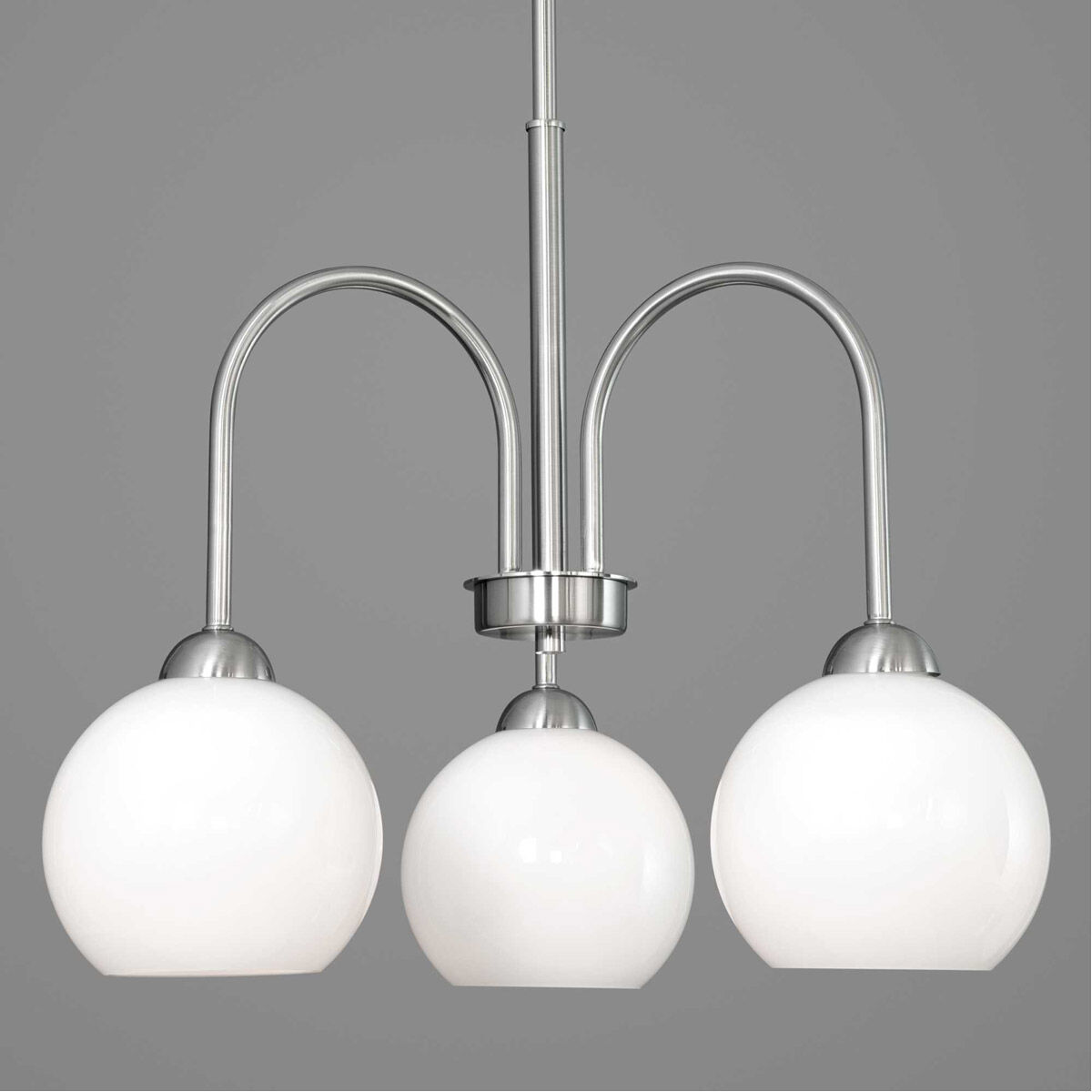 Carisa 3 Light 21.5 inch Brushed Nickel Chandelier Ceiling Light